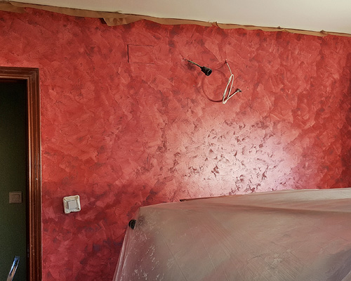 Trabajos de pintura en paredes